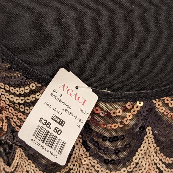 A'GACI Met Gold Mini Dress - Picture 14 of 16